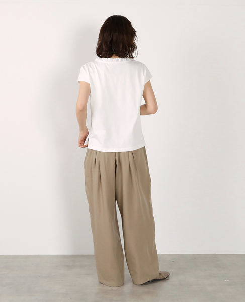 【LOURMARIN】フリル付きフレンチプルオーバー 詳細画像 オフホワイト 7