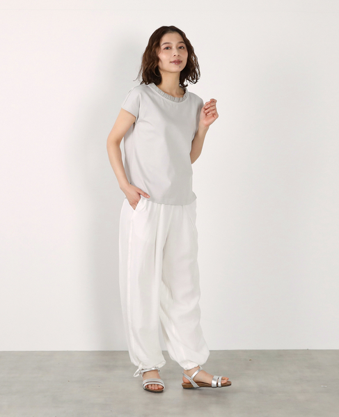 【LOURMARIN】フリル付きフレンチプルオーバー 詳細画像 ライトグレー 10