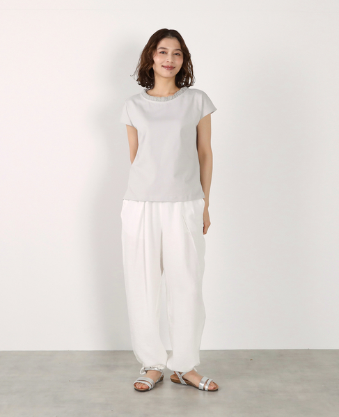 【LOURMARIN】フリル付きフレンチプルオーバー 詳細画像 ライトグレー 13