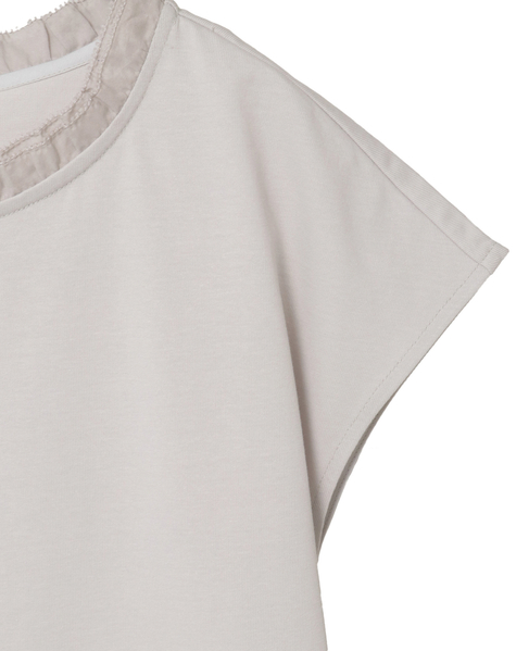 【LOURMARIN】フリル付きフレンチプルオーバー 詳細画像 ライトグレー 17