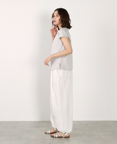 【LOURMARIN】フリル付きフレンチプルオーバー 詳細画像 ライトグレー 5