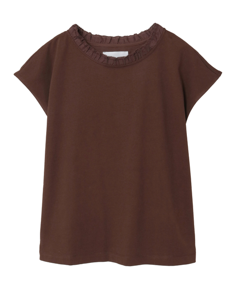 【LOURMARIN】フリル付きフレンチプルオーバー 詳細画像 ブラウン 12