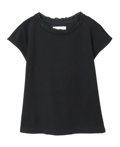 【LOURMARIN】フリル付きフレンチプルオーバー 詳細画像 ブラック 3