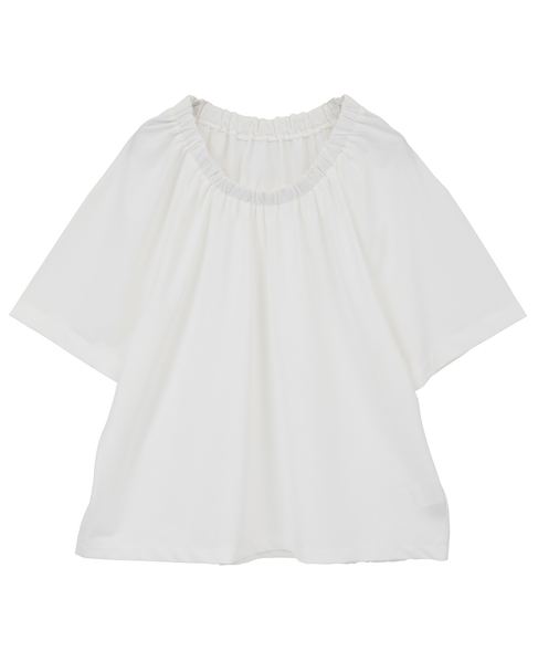 【Allease/オールイーズ】ギャザーカットブラウス 詳細画像 オフ 1