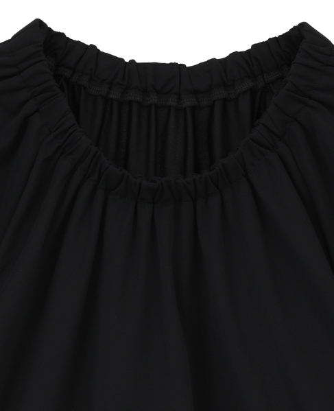 【Allease/オールイーズ】ギャザーカットブラウス 詳細画像 ブラック 3