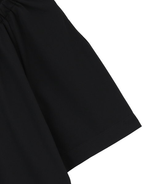 【Allease/オールイーズ】ギャザーカットブラウス 詳細画像 ブラック 4