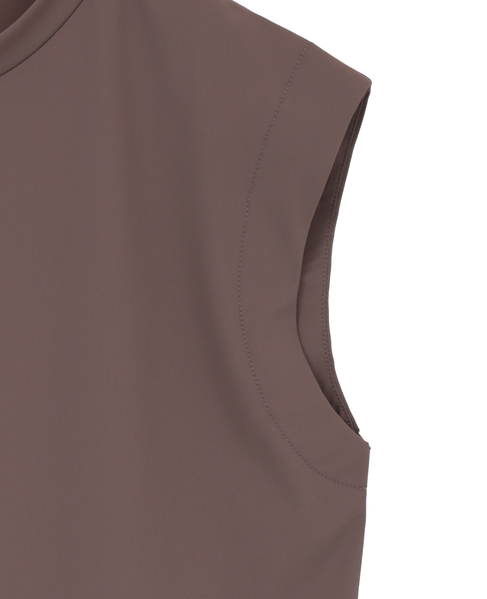 【Allease/オールイーズ】ノースリーブプルオーバー 詳細画像 ブラウン 4