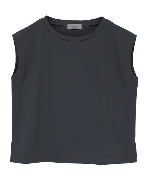 【Allease/オールイーズ】ノースリーブプルオーバー 詳細画像 チャコールグレー 1