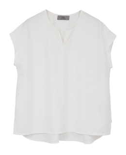 【Allease/オールイーズ】キーネックノースリーブプル