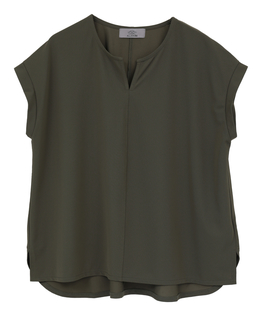 【Allease/オールイーズ】キーネックノースリーブプル