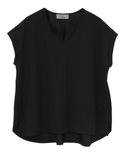 【Allease/オールイーズ】キーネックノースリーブプル