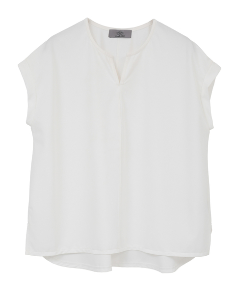 【Allease/オールイーズ】キーネックノースリーブプル 詳細画像 オフ 1