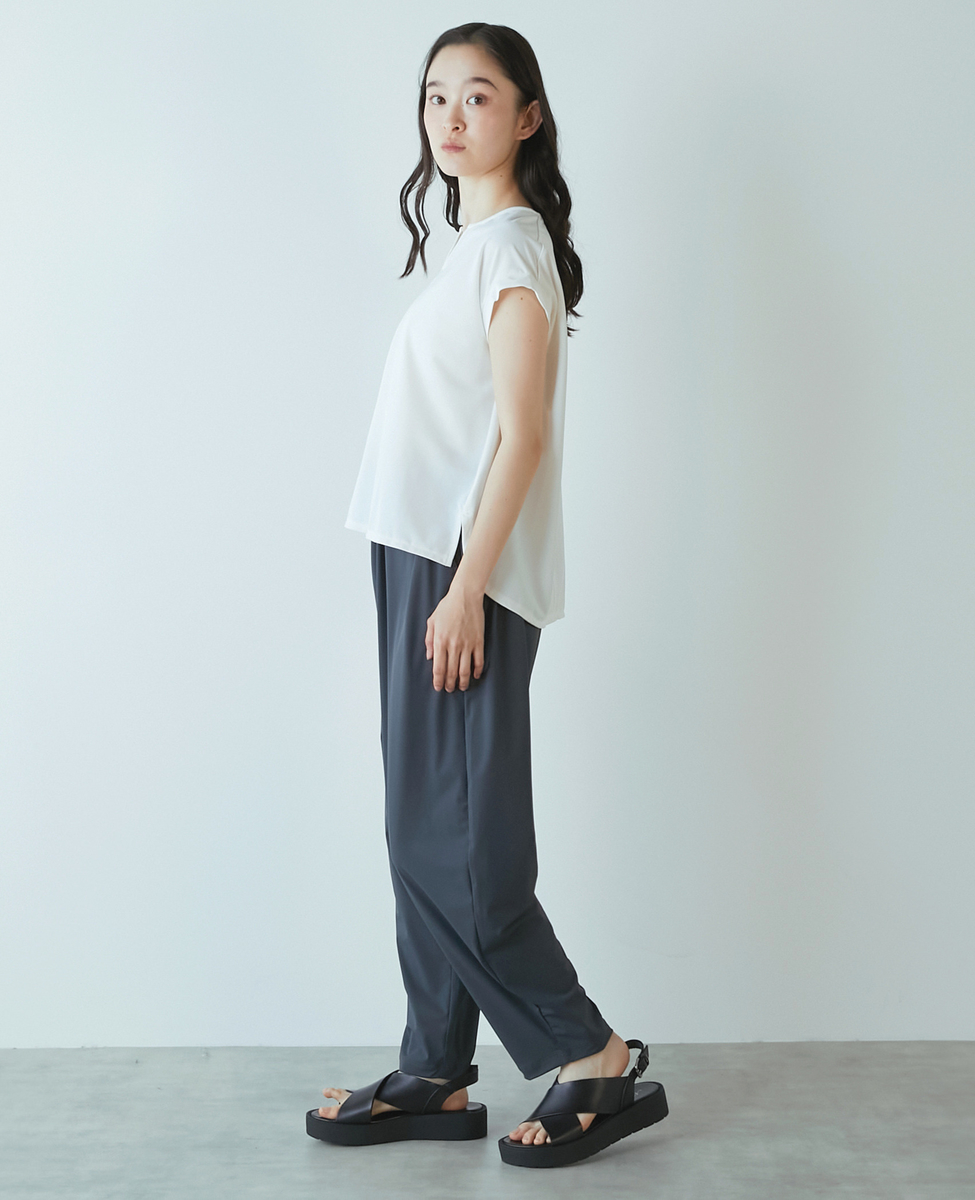 Allease/オールイーズ】キーネックノースリーブプル｜LOGEMENT DE