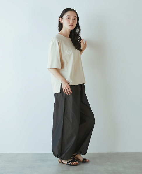 【LOURMARIN】ロゴプリントTシャツ 詳細画像 ベージュ 10