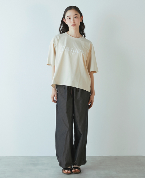 【LOURMARIN】ロゴプリントTシャツ 詳細画像 ベージュ 2