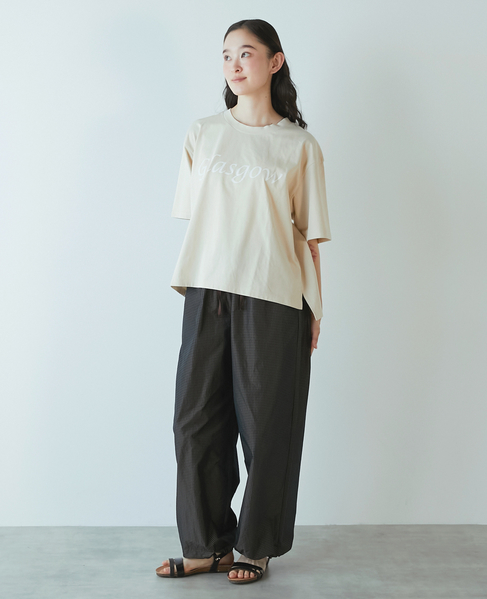 【LOURMARIN】ロゴプリントTシャツ 詳細画像 ベージュ 4