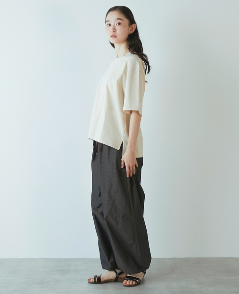 【LOURMARIN】ロゴプリントTシャツ 詳細画像 ベージュ 5