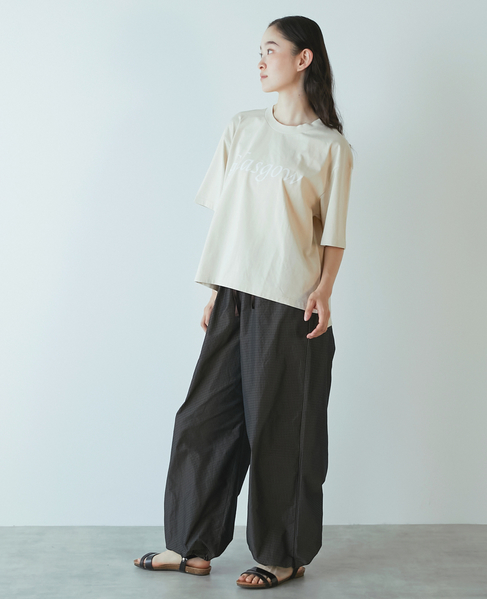 【LOURMARIN】ロゴプリントTシャツ 詳細画像 ベージュ 6
