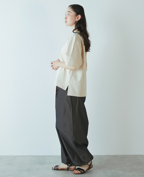 【LOURMARIN】ロゴプリントTシャツ 詳細画像 ベージュ 7