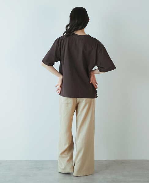 【LOURMARIN】ロゴプリントTシャツ 詳細画像 ブラウン 9
