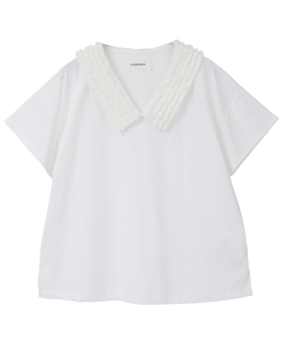 【LOURMARIN】フリルカラープルオーバー