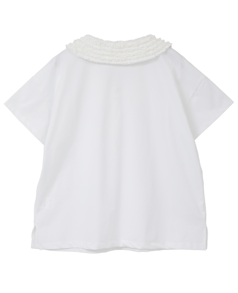 【LOURMARIN】フリルカラープルオーバー 詳細画像 オフ 2