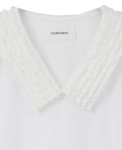 【LOURMARIN】フリルカラープルオーバー 詳細画像 オフ 3