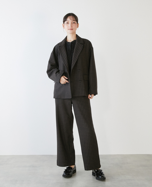 【LOURMARIN】ダブルブレストジャケット 詳細画像 ブラウン系その他 2