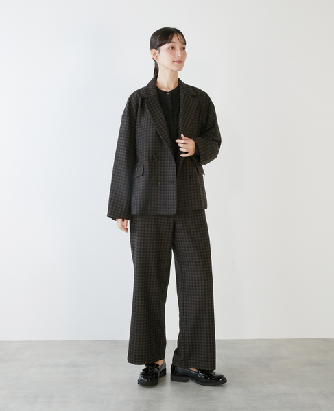 【LOURMARIN】ダブルブレストジャケット 詳細画像 ブラウン系その他 7
