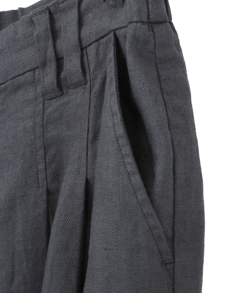 【LOURMARIN】タックバレルパンツ 詳細画像 グレー 15