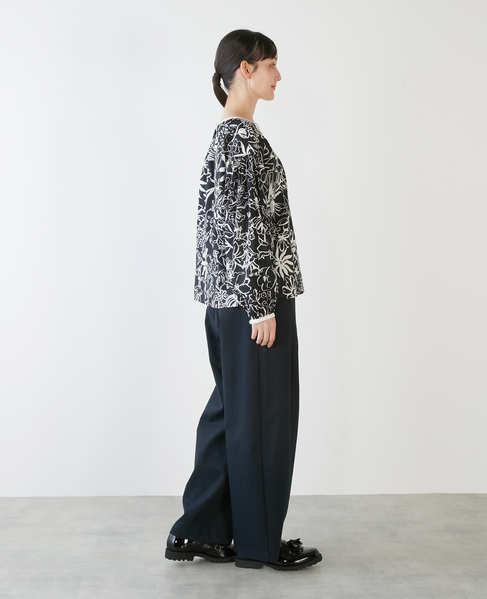 【LOURMARIN】イージーバレルパンツ 詳細画像 ブラック 6