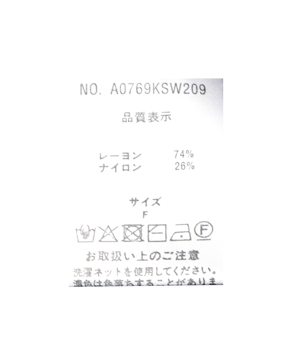 クルーネック5分袖プルオーバー 詳細画像 ブラック 44