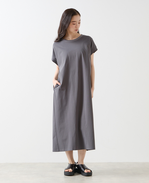 ピンタックロングワンピース 詳細画像 グレー 8