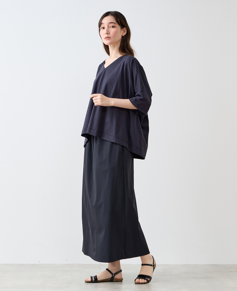 Vネックワイドシルエットプルオーバー 詳細画像 ダークネイビー 4