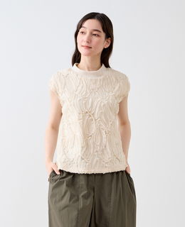 【LOURMARIN】テープチュール刺繍ノースリーブ