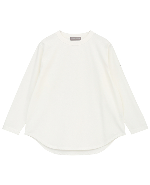 ラウンドヘム定番ロングTシャツ 詳細画像 オフホワイト 1