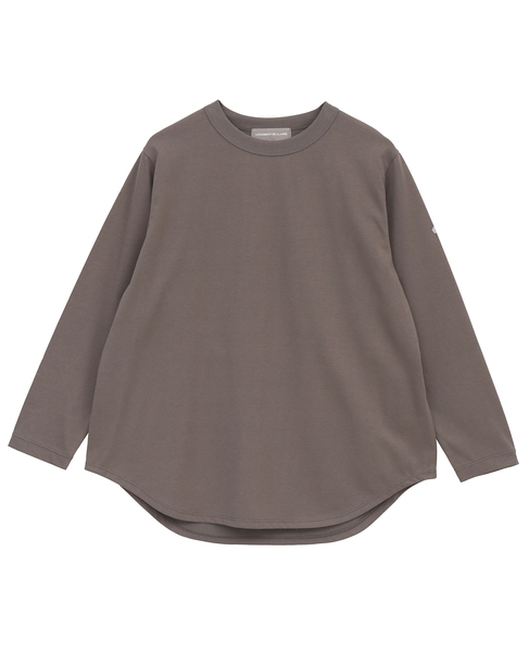 ラウンドヘム定番ロングTシャツ 詳細画像 チャコールグレー 1