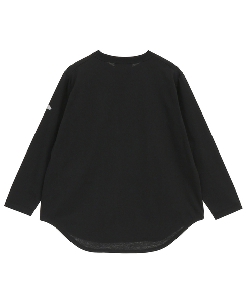 ラウンドヘム定番ロングTシャツ 詳細画像 ブラック 2