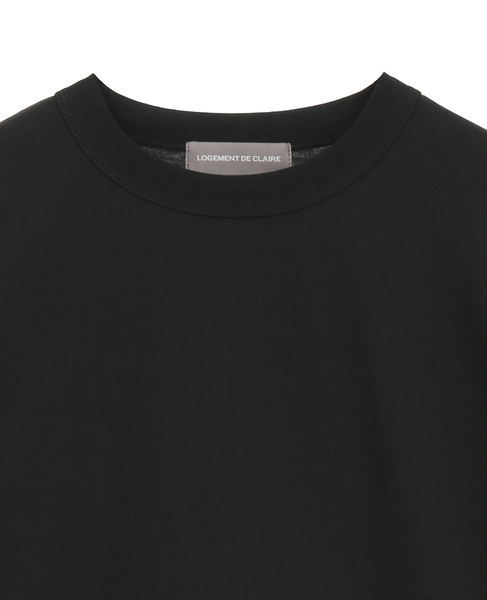 ラウンドヘム定番ロングTシャツ 詳細画像 ブラック 3