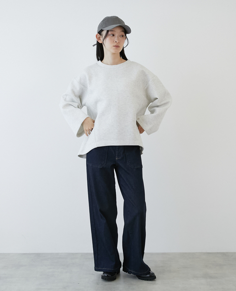 ワイドスリーブカットプルオーバー 詳細画像 ライトグレー 3