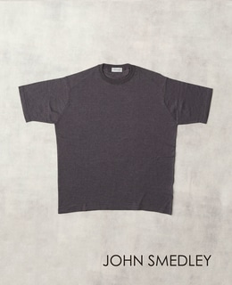 【men's】JOHN SMEDLEY/ジョンスメドレー S4506 メンズ 30G コットンメリノ 半袖クルーネックニット アングロインディアンガーゼ
