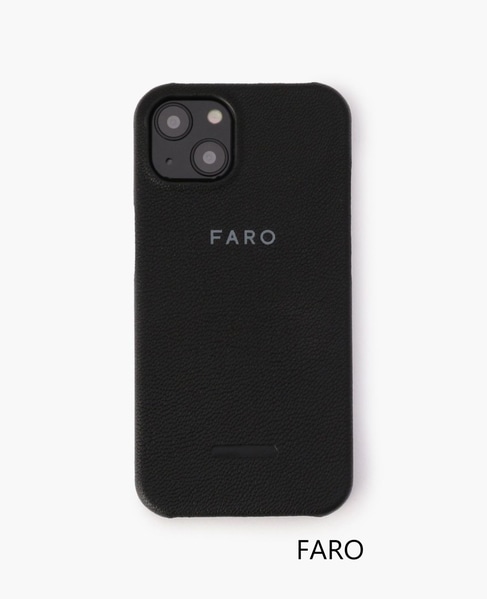 【men's】FARO/ファーロ Iphone 13 Flat Shell Case フラットシェルケース / F2134S501 カラーバリエーション画像 ブラック 1
