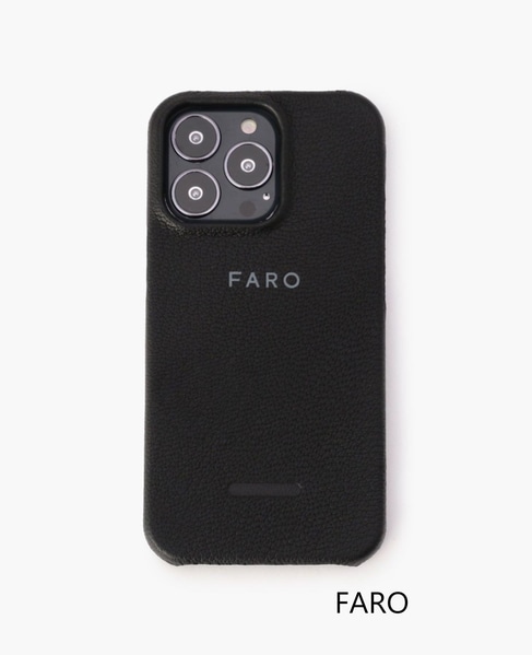 【men's】FARO/ファーロ Iphone 13 pro Flat  Shell Case フラットシェルケース / F2134S502 詳細画像 ブラック 1