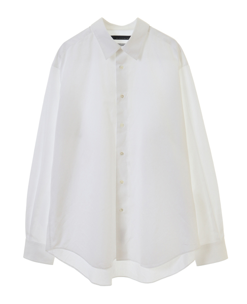 【men's】martinique gent's THOMAS MASON オーバーサイズシャツ　レギュラーカラー 詳細画像 ホワイト 3