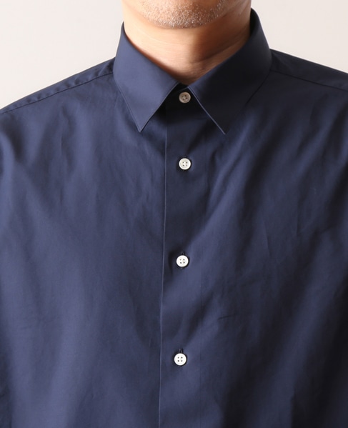 【men's】martinique gent's THOMAS MASON オーバーサイズシャツ　レギュラーカラー 詳細画像 ネイビー 11