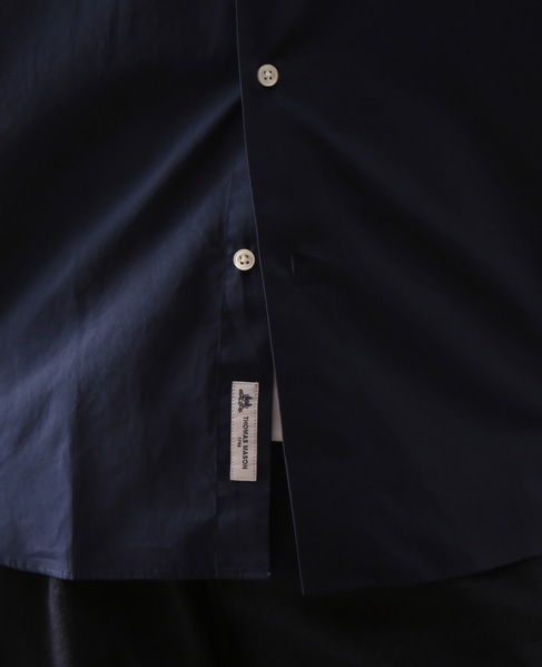 【men's】martinique gent's THOMAS MASON オーバーサイズシャツ　レギュラーカラー 詳細画像 ネイビー 8