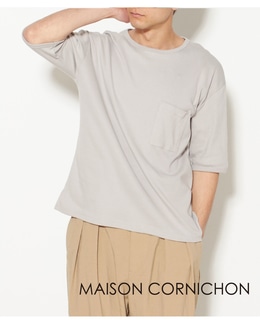 【men's】MAISON CORNICHON/メゾンコルニション 別注オーバーサイズフライスＴシャツ