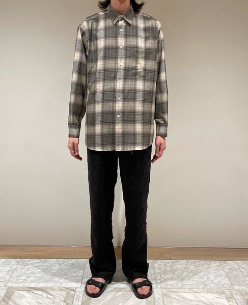 AURALEE/オーラリー　A22AS01LC SUPER LIGHT WOOL CHECK SHIRTS