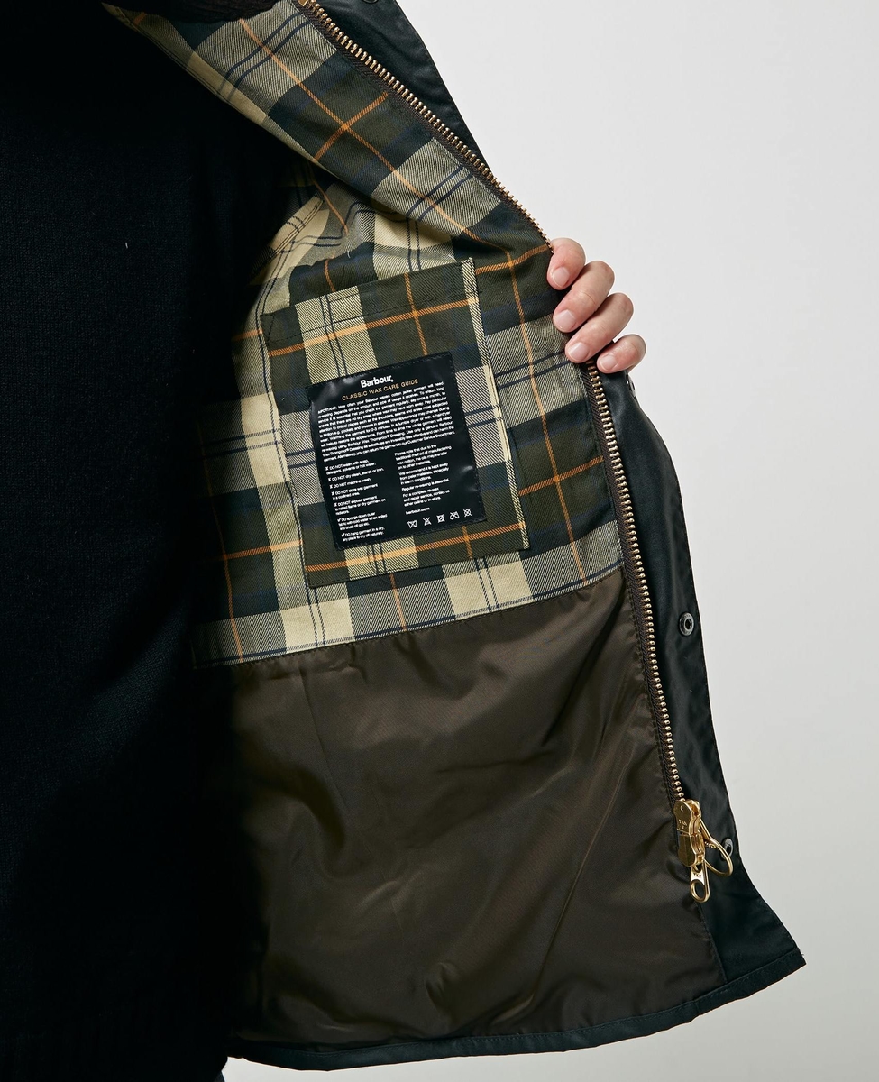 Barbour os wax bedale 38 セージ-