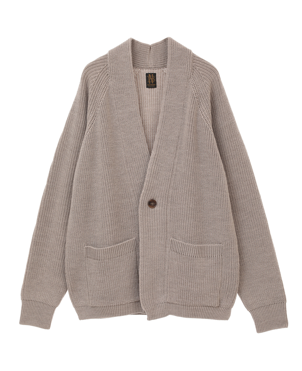 BATONER / バトナー BN-23FM-034 men 1BUTTON CARDIGAN ｜商品詳細